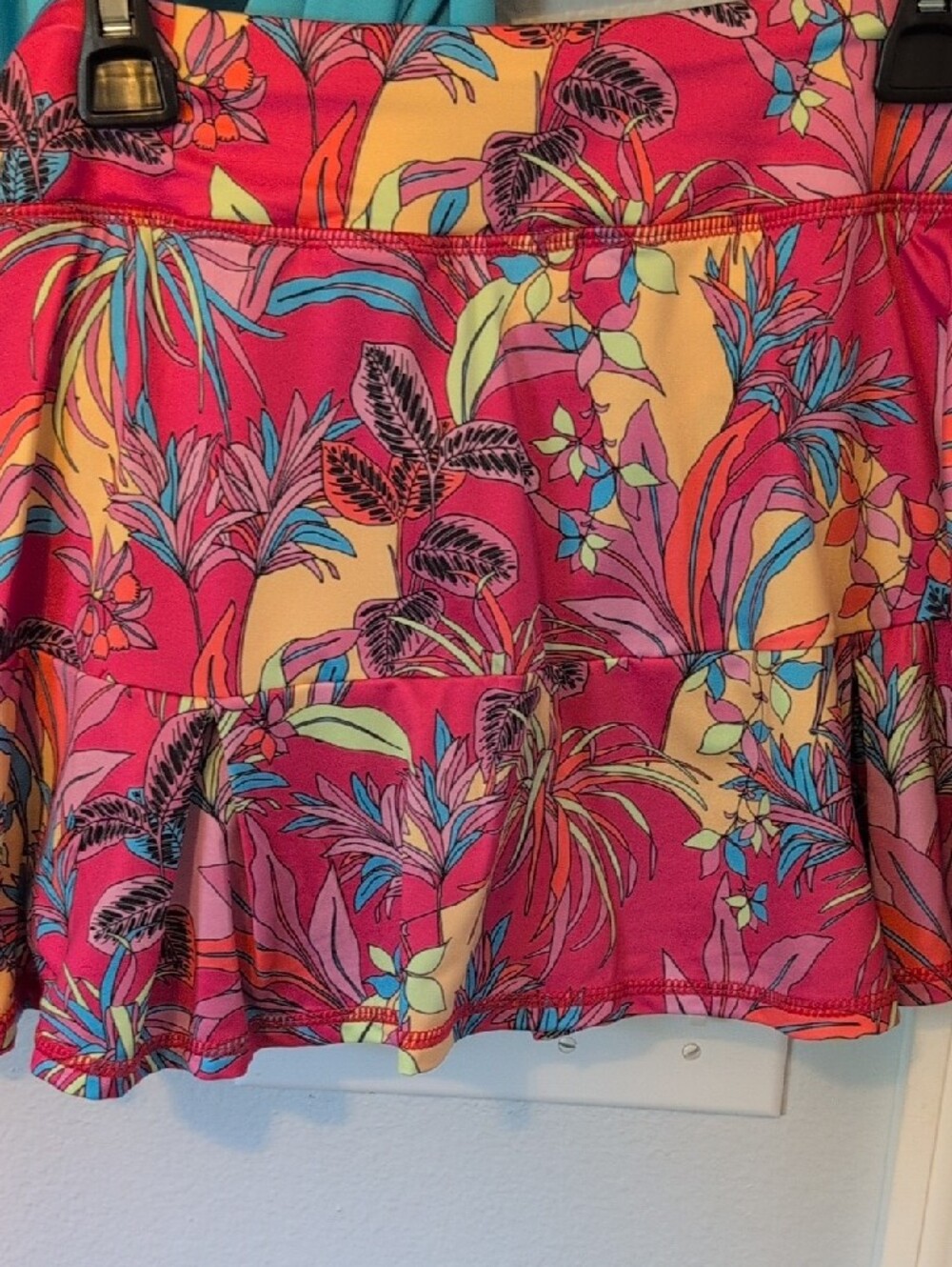 Reel Legends Girls' Aqua Ruffle Sleeve Two-Piece Tank Set Brand New - Picture 4 of 5